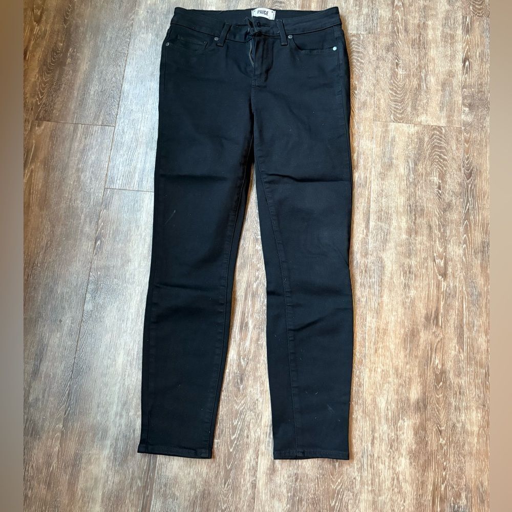 Paige Women’s Black Skinny Jeans cropped Verdugo